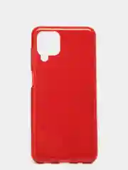 Красный чехол для Samsung A12, многослойный, с блёстками