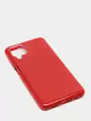 Красный чехол для Samsung A12, многослойный, с блёстками