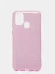 Сиреневый чехол для Samsung M30S, многослойный, с блёстками