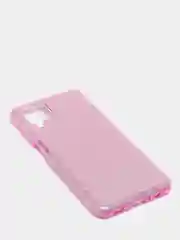 Сиреневый чехол для Samsung A12, многослойный, с блёстками