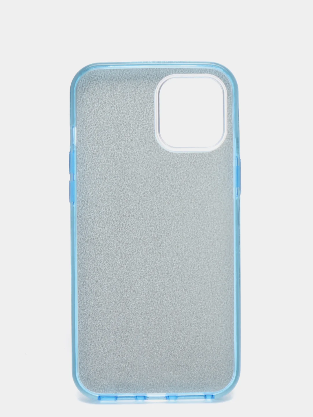 Голубой чехол для iPhone 12 Pro Max, многослойный, с блёстками