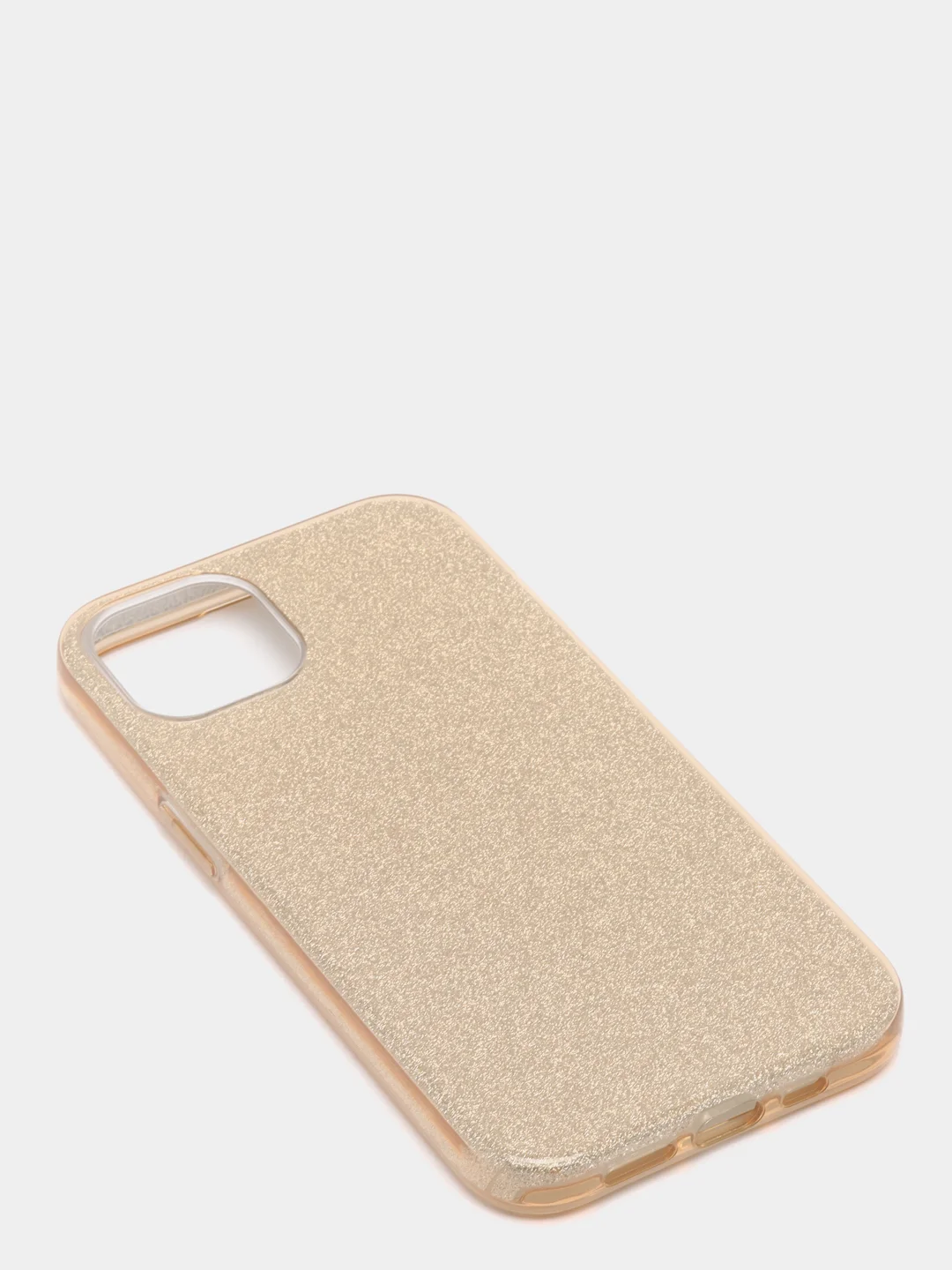 Золотой чехол для iPhone 13, многослойный, с блёстками