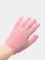 Розовый мочалка-перчатка массажная 14x18 см