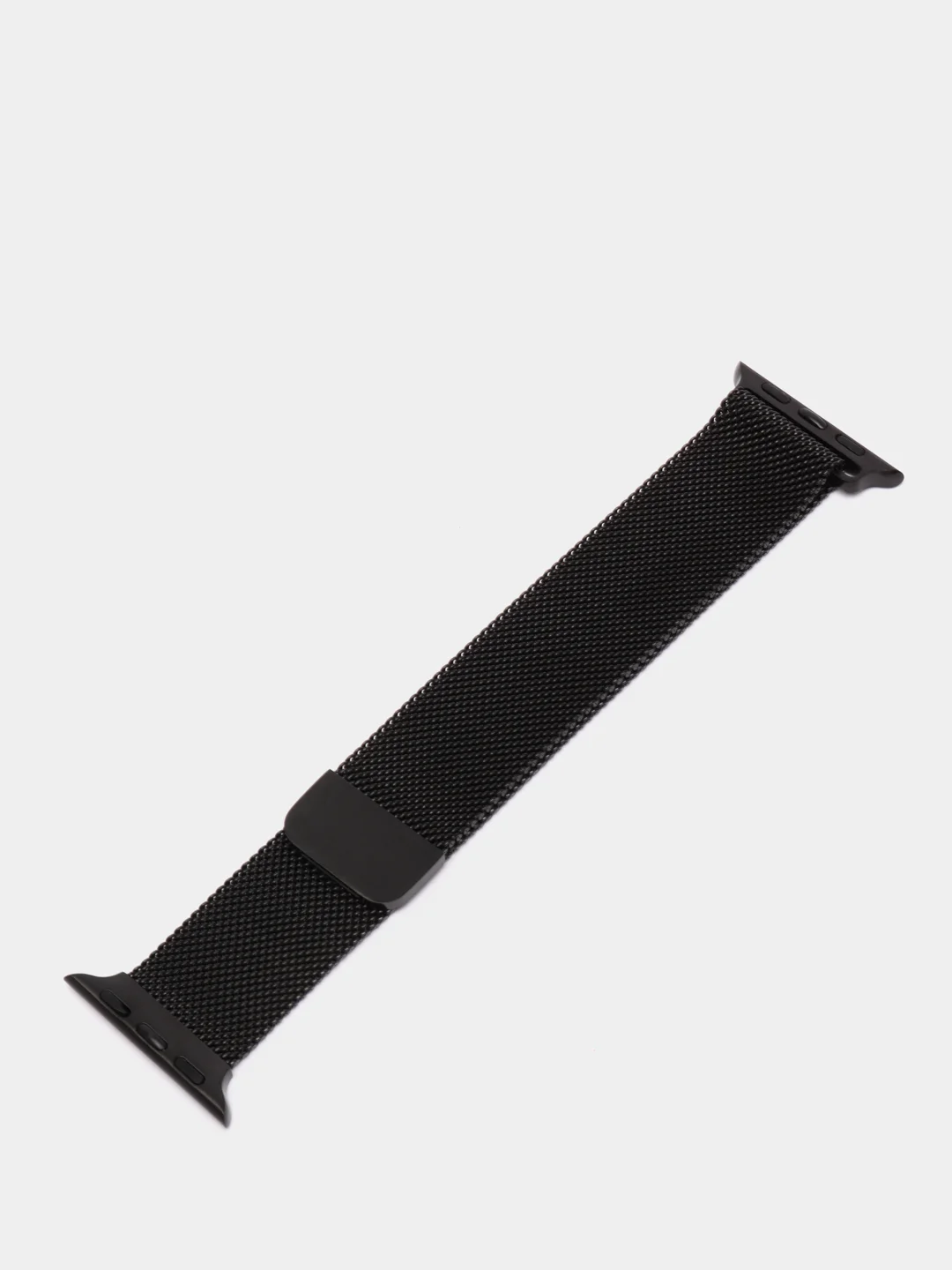 Черный ремешок для Apple Watch "Миланская петля", металлический
