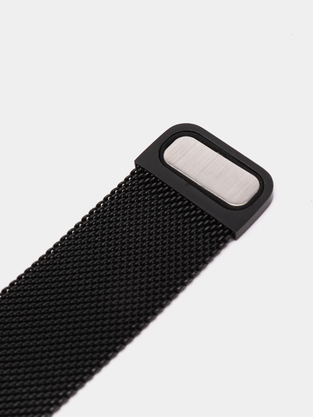 Черный ремешок для Apple Watch "Миланская петля", металлический