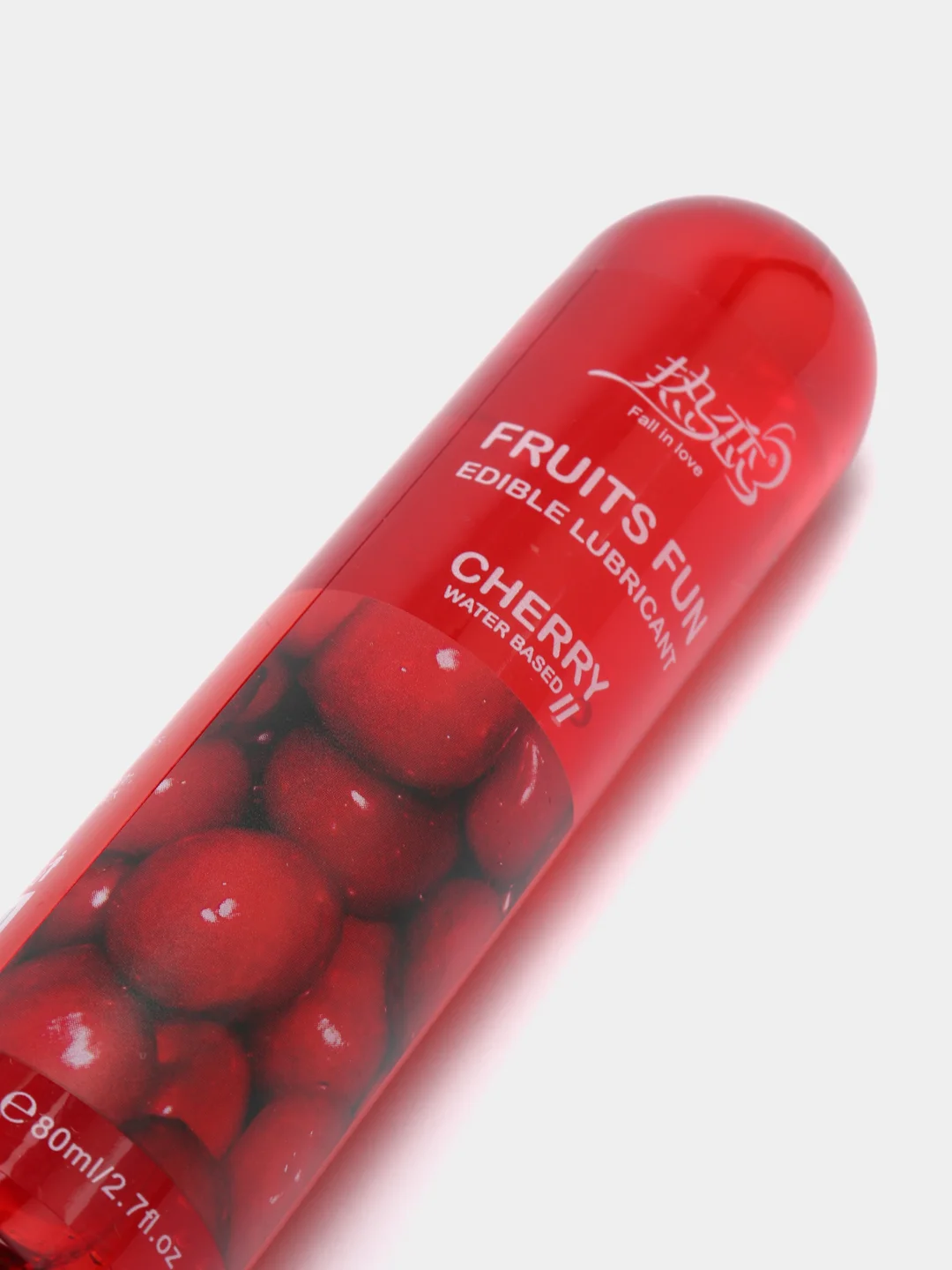 Красный интимная гель - смазка, съедобный лубрикант на водной основе Fruits Fun, 80 мл