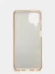 Золотой чехол для Samsung A12, многослойный, с блёстками