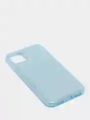 Голубой чехол для iPhone 11, многослойный, с блёстками