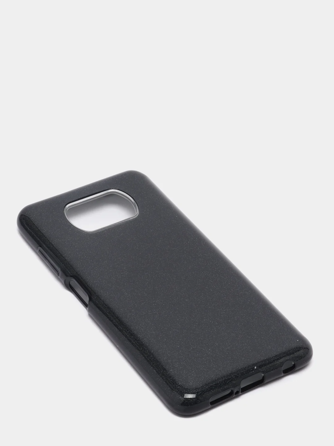 Темно-синий чехол для Xiaomi Poco X3, многослойный, с блёстками