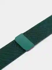 Зеленый ремешок для Apple Watch "Миланская петля", металлический