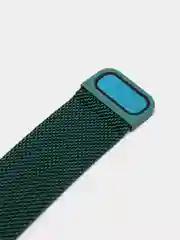 Зеленый ремешок для Apple Watch "Миланская петля", металлический