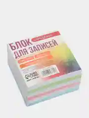 Блок бумаги для записей Calligrata Зебра, на склейке, пастель 80г/м2, белая 65г/м2, 8*8*4