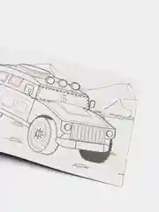 Красный раскраска для мальчика, 12 страниц, А5