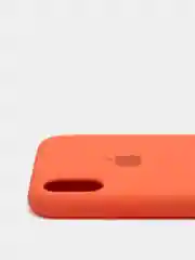 Оранжевый чехол Silicone Case для IPhone XR
