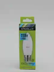 Лампа светодиодная Ergolux E27 11Вт "Свеча" лампочка (цоколь Е27 11 Вт)
