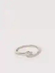 Серебряный кольцо объятие, безразмерное
