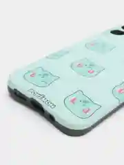 Бирюзовый чехол силиконовый мультик "Покемоны" для IPhone XR 11 12 mini Pro 13 Pro