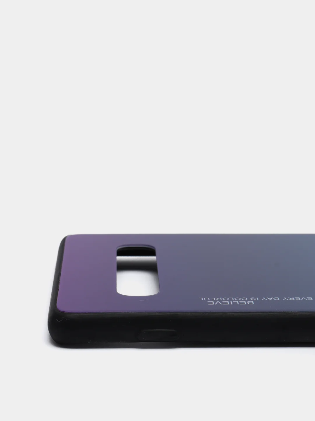 Фиолетовый градиентный чехол из закаленного стекла для Samsung S10/S20/A51/A71/S9/A01/A50/A20/A70