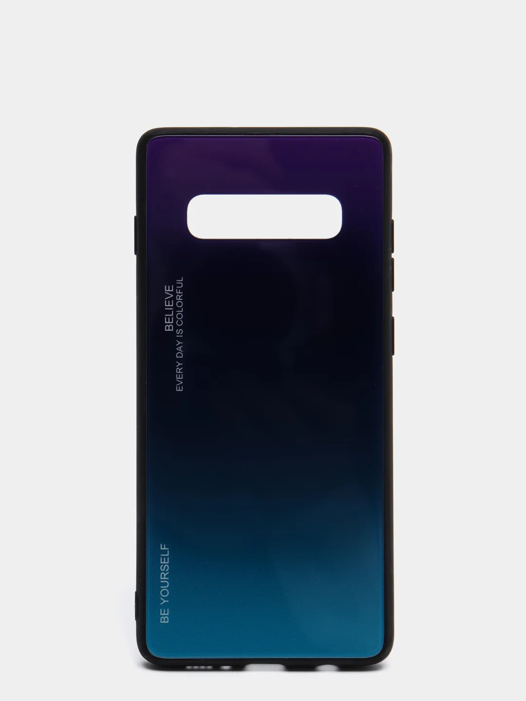 Фиолетовый градиентный чехол из закаленного стекла для Samsung S10/S20/A51/A71/S9/A01/A50/A20/A70