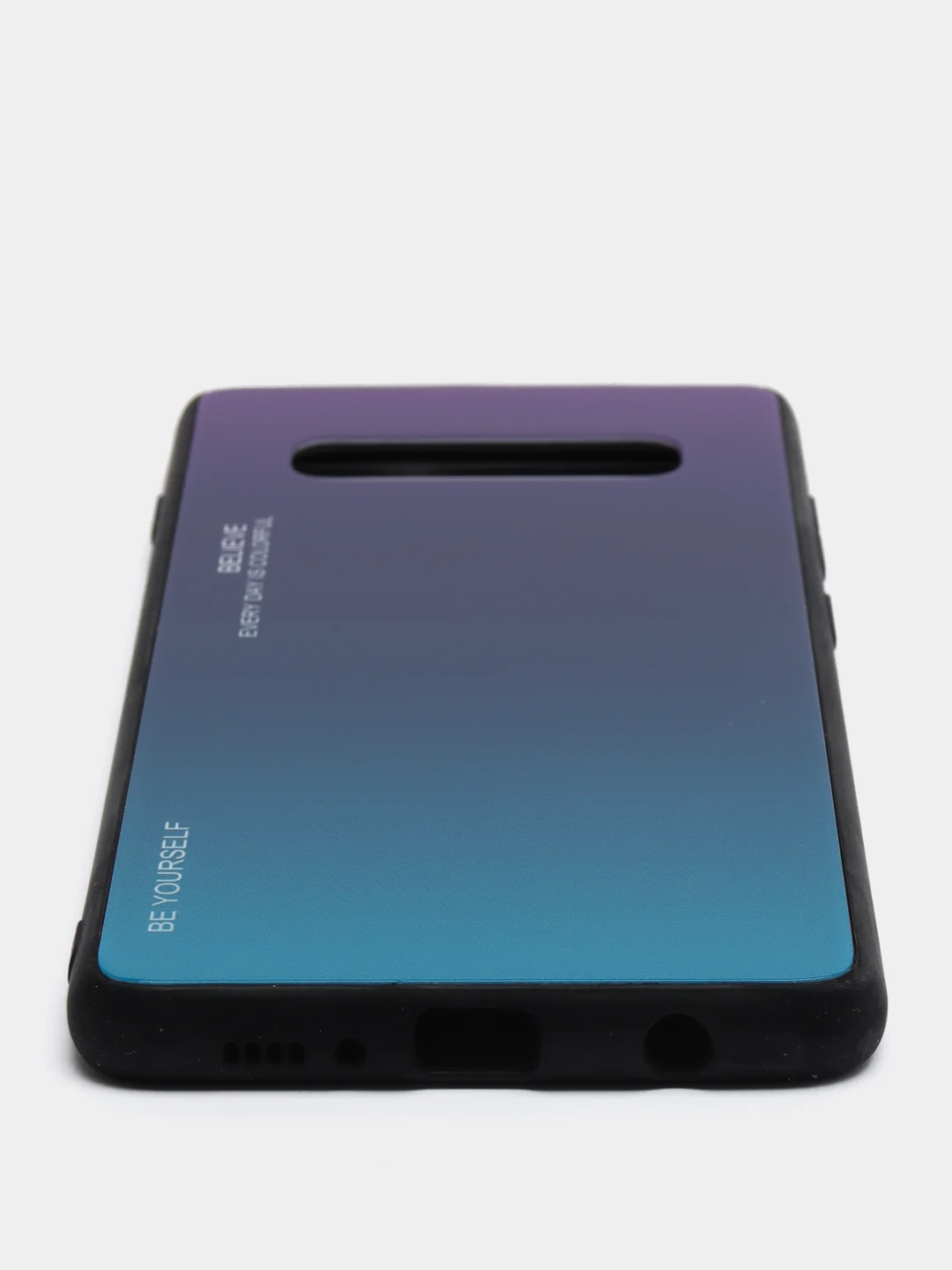 Фиолетовый градиентный чехол из закаленного стекла для Samsung S10/S20/A51/A71/S9/A01/A50/A20/A70