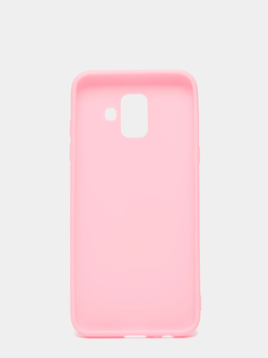 Розовый чехол Samsung Galaxy A6 (2018), Самсунг Галакси А6 2018, силиконовый цветной матовый