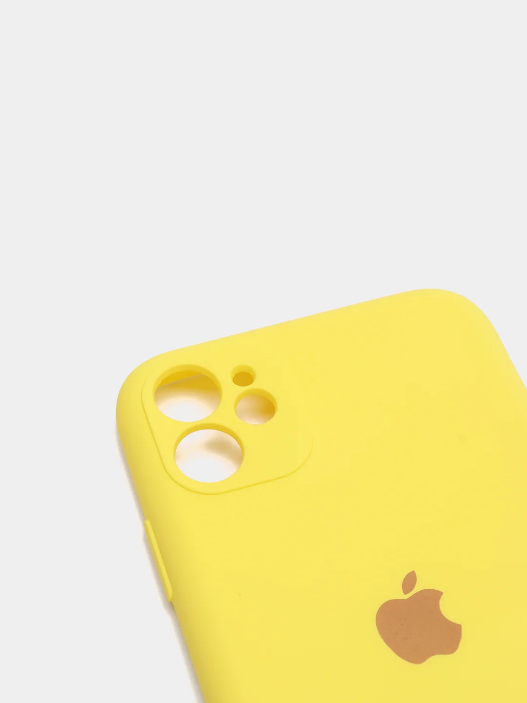 Желтый чехол на iPhone 11, 13, 12, XR, Pro, Max, Mini, бархатный