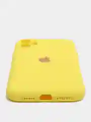 Желтый чехол на iPhone 11, 13, 12, XR, Pro, Max, Mini, бархатный