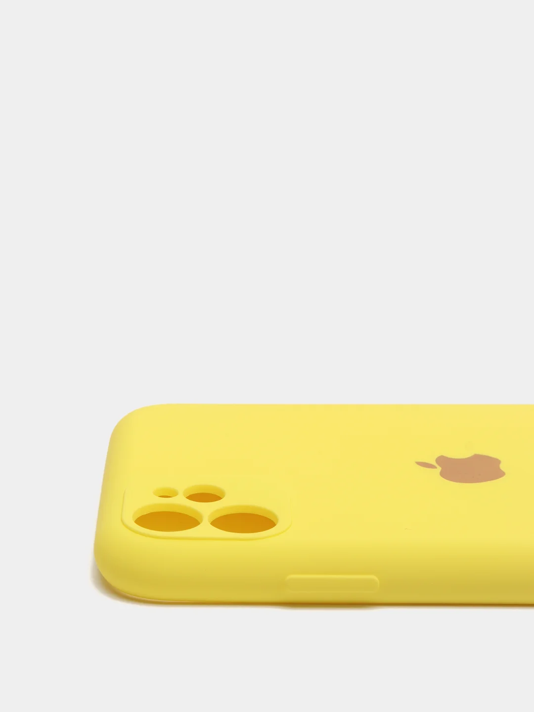 Желтый чехол на iPhone 11, 13, 12, XR, Pro, Max, Mini, бархатный