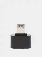 Черный адаптер переходник usb micro usb otg