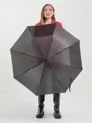 Черный зонт унисекс, складной