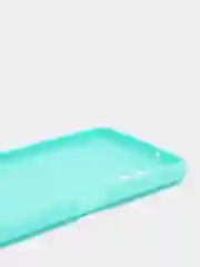 Бирюзовый чехол Samsung Galaxy A12 / M12  силиконовый матовый, цветной, прозрачный