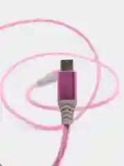 Розовый кабель для зарядки светящийся