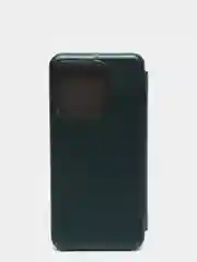 Тёмно-зелёный чехол-книжка для Tecno Spark 8C / Tecno Go 2022