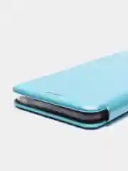 Голубой чехол-книжка Realme C11 2021 / Realme C20