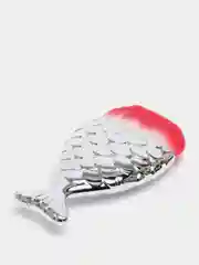 Серебряный кисть рыбка/щеточка сметка для ногтей//Щеточка "Рыбка" для удаления опила