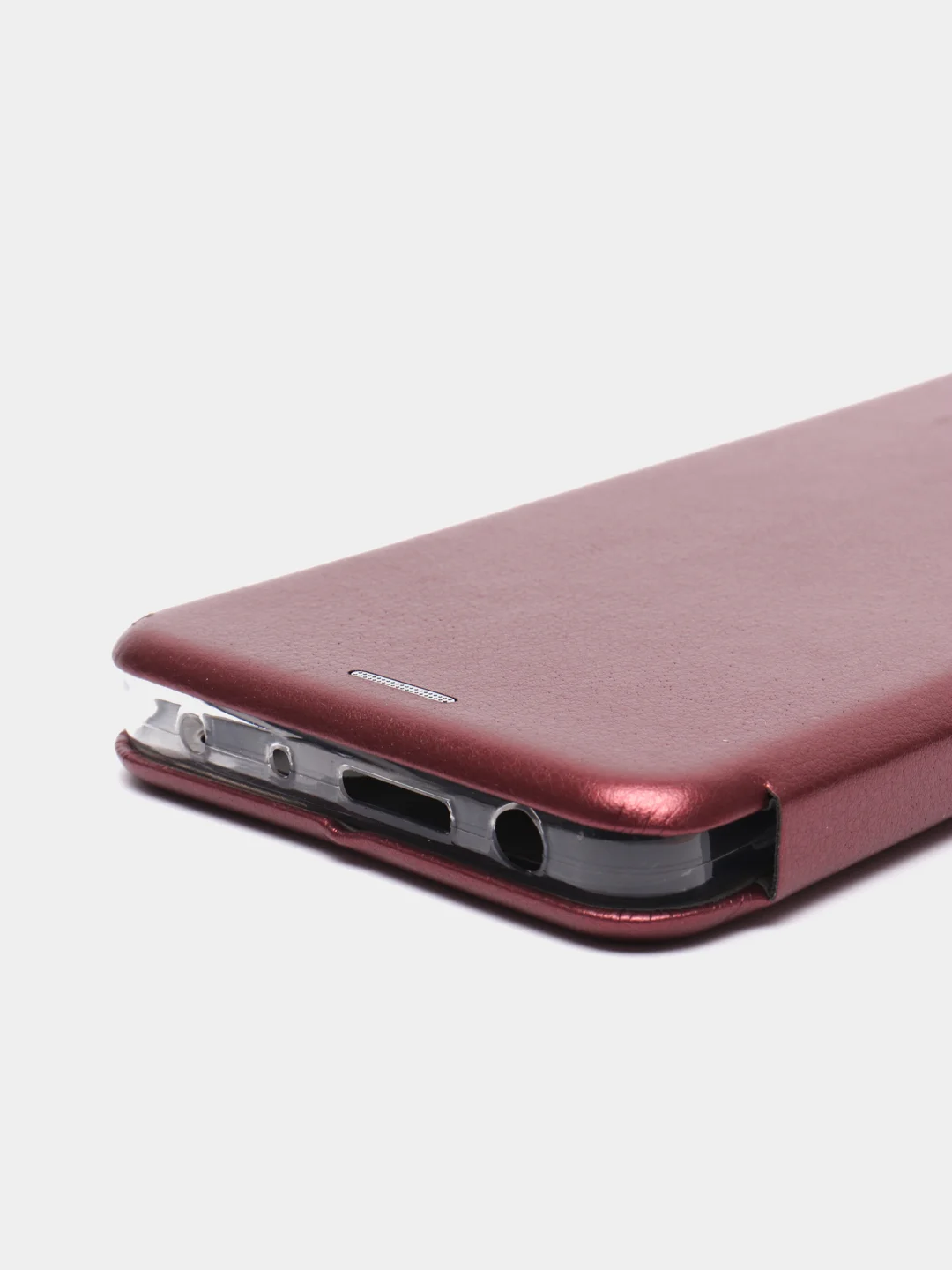 Бордовый чехол-книжка Xiaomi Redmi Note 11 pro