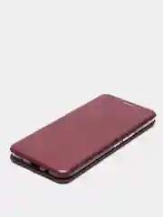 Бордовый чехол-книжка TECNO Spark 7
