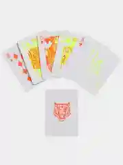 Карты игральные пластиковые, флуоресцентные, 55 штук