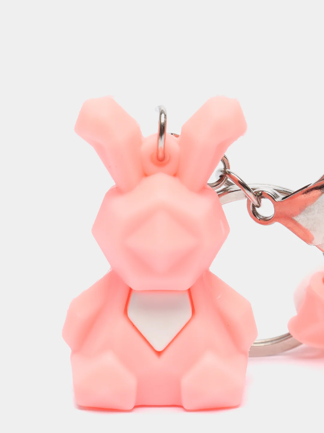 Розовый чехол для Наушников Apple Airpods 1 и 2, Брелок
