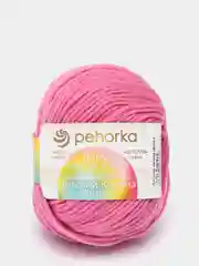 Розовый пряжа Детский каприз теплый Пехорка, 50% шерсть мериносовая 50% фибра, 50г, 125м