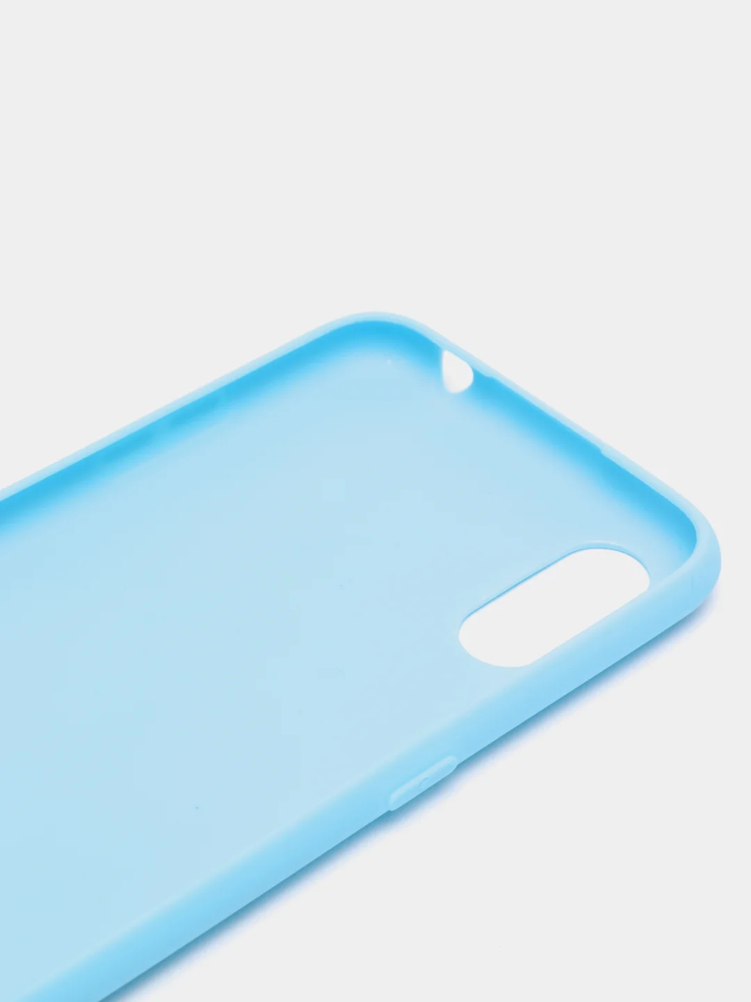 Голубой чехол Samsung Galaxy A01 / M01 / Самсунг Галакси А01 / М01 силиконовый цветной матовый