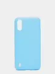 Голубой чехол Samsung Galaxy A01 / M01 / Самсунг Галакси А01 / М01 силиконовый цветной матовый