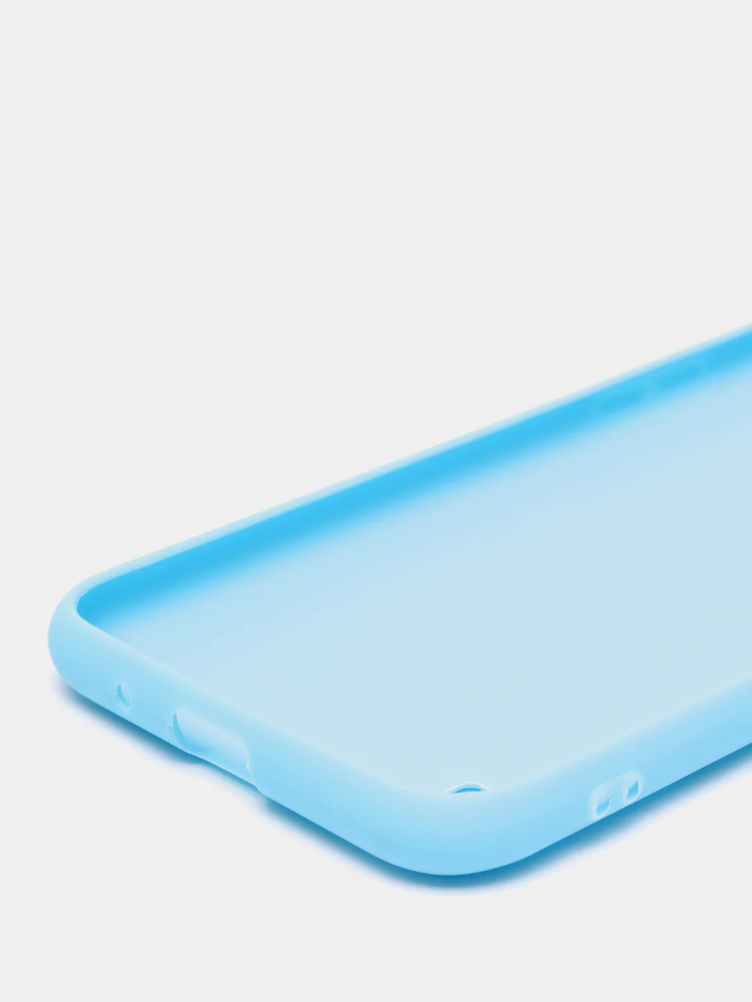 Голубой чехол Samsung Galaxy A01 / M01 / Самсунг Галакси А01 / М01 силиконовый цветной матовый