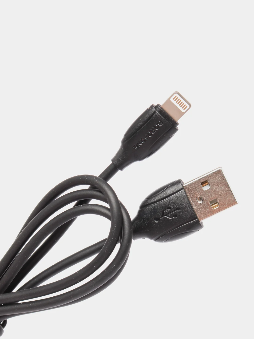 Черный кабель зарядный 1 m, Micro-USB/Type-C/Lightning для Android и Apple iPhone