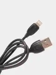 Черный кабель зарядный 1 m, Micro-USB/Type-C/Lightning для Android и Apple iPhone