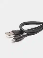 Черный кабель зарядный 1 m, Micro-USB/Type-C/Lightning для Android и Apple iPhone