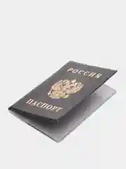 Черный обложка на паспорт