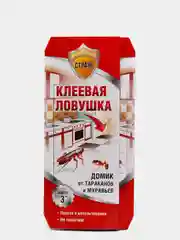 Клеевая ловушка от тараканов и муравьев "Бдительный Страж", домик, 1 штука