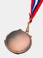 Медаль призовая, 3 место, бронза, 4,3 х 4,6 см