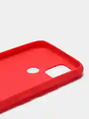 Красный чехол силиконовый на Realme C21Y, матовый
